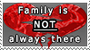 Stamp: Family is not always there