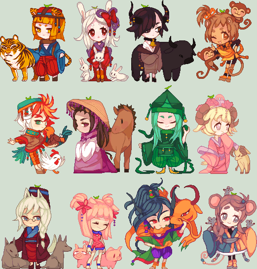 Chinese zodiac by ichigo-tan on deviantart Chinese zodiac by ichigo-tan on DeviantArt