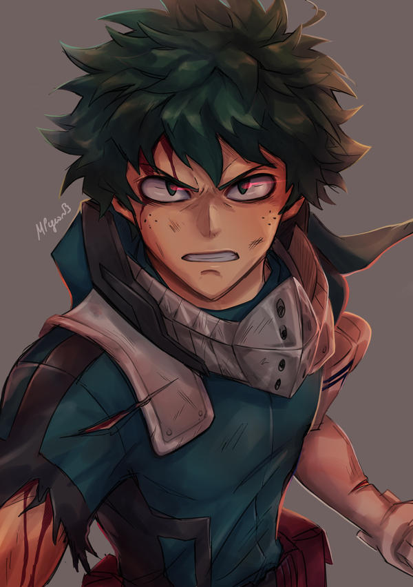 Angry Deku by dragonpigeons on DeviantArt