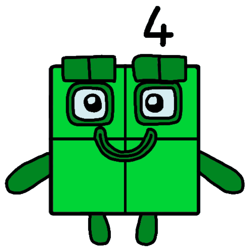 Numberblocks four! by oscarnoyes on DeviantArt
