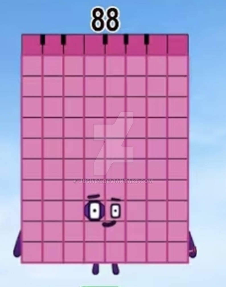 Numberblocks 880 Numberblocks 88 no ai by jusi484 on DeviantArt
