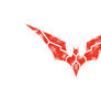 Batman Beyond Segmented Logo White
