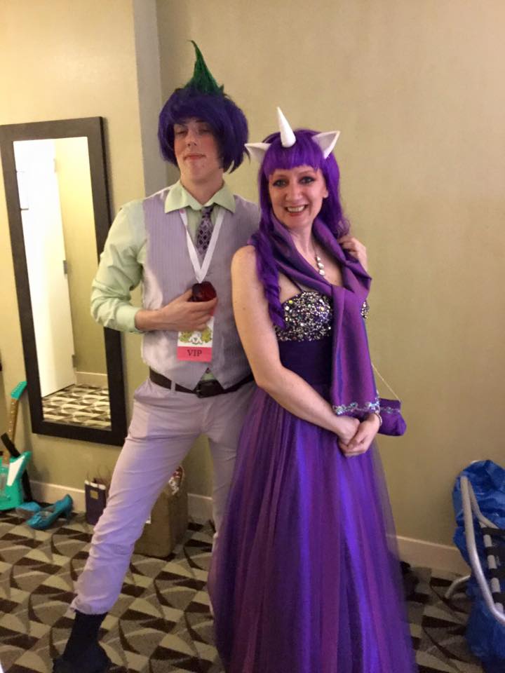 Spike and Rarity cosplay - Sparity!