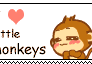 I love little monkeys stamp