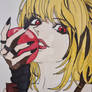 Preview Misa Amane from Deathnote Handdrawn (wip)