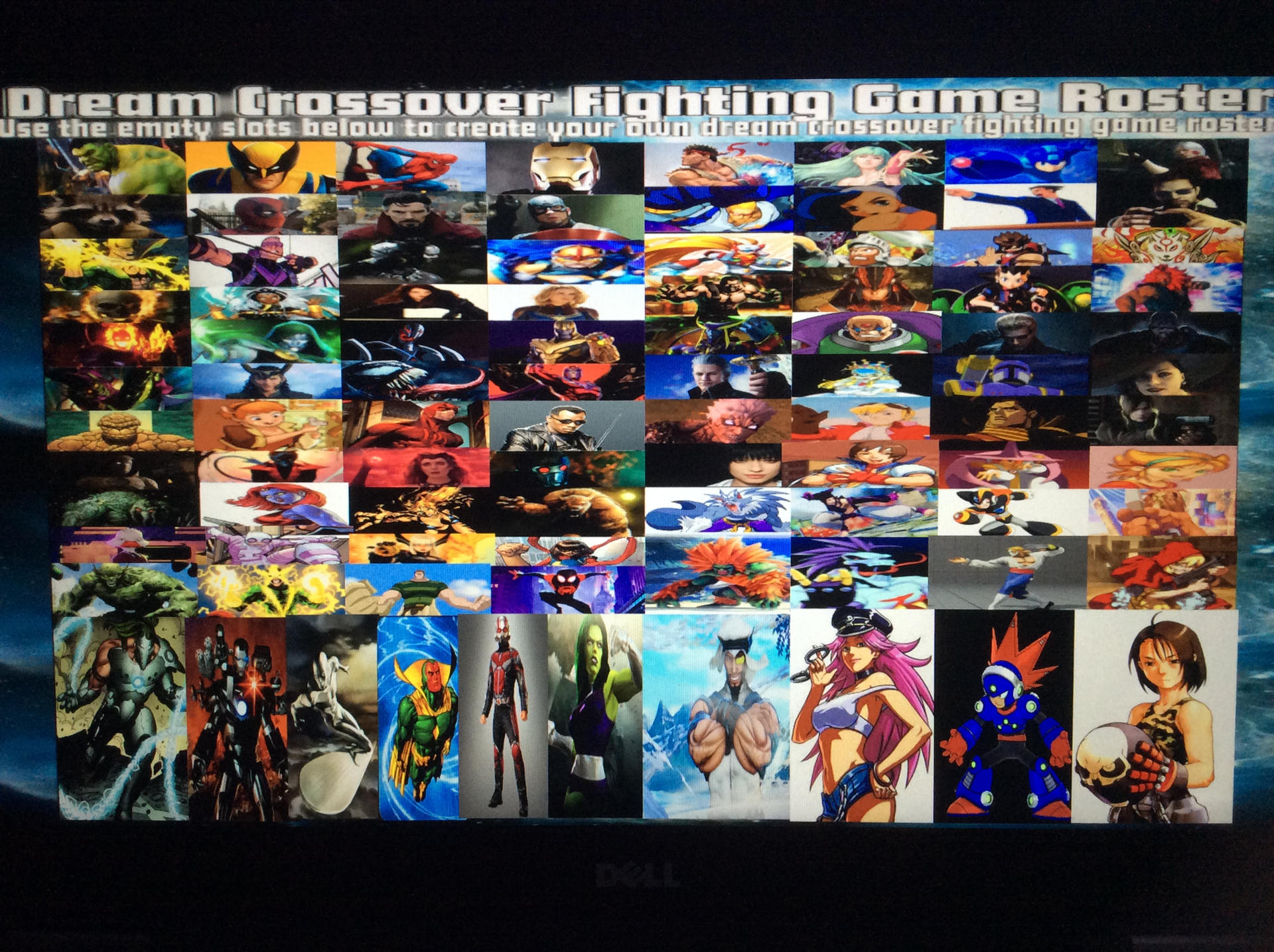 Capcom Vs Marvel Roster Screen my roster for Marvel vs capcom 4 by theartdragon27 on DeviantArt
