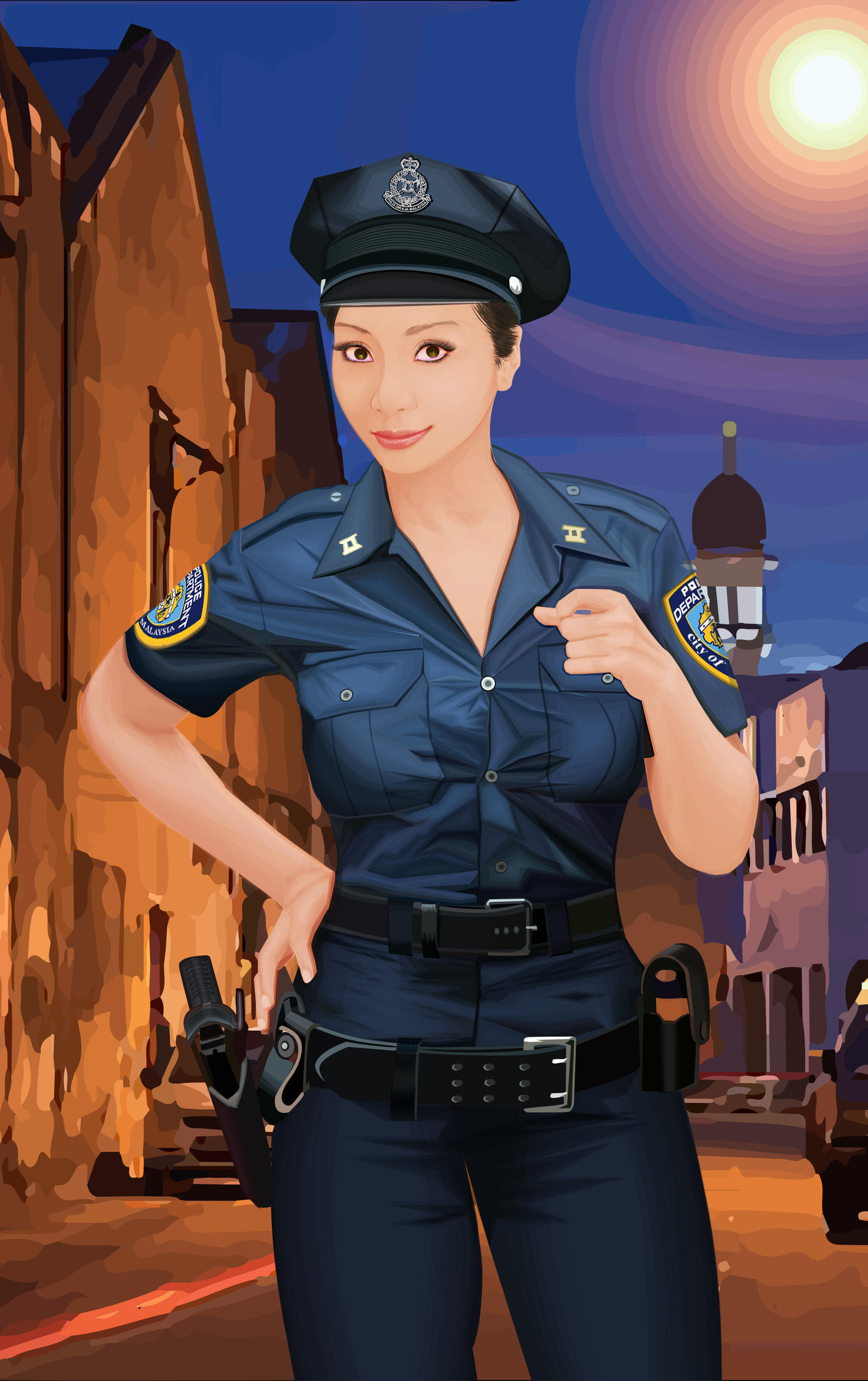 Police lady by khiunngiap on DeviantArt