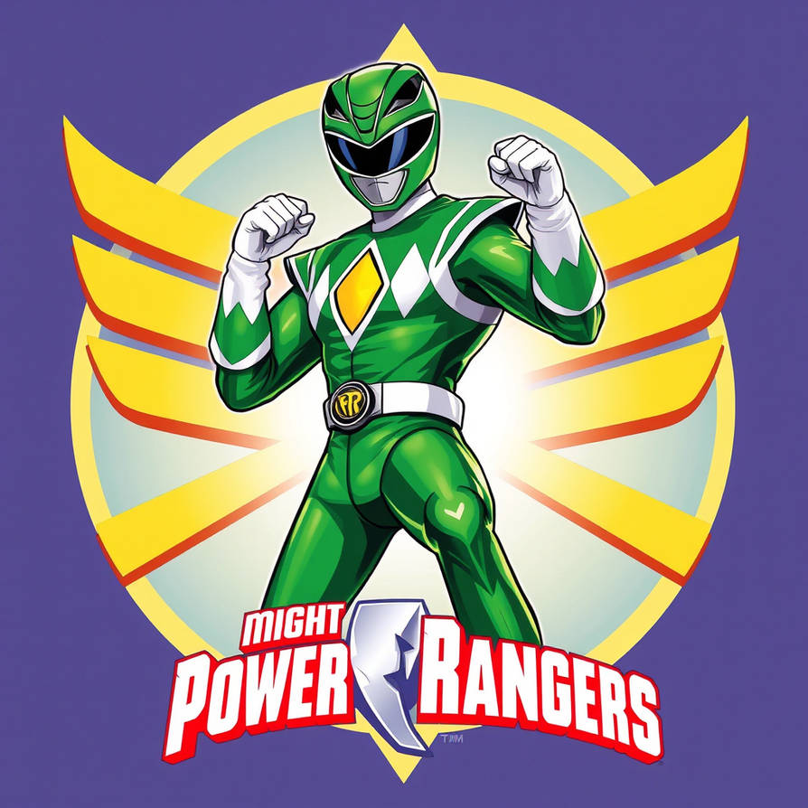 Power Ranger Green Ranger Logo Mighty Morphin Power Avengers Logo by Bilico86 on DeviantArt