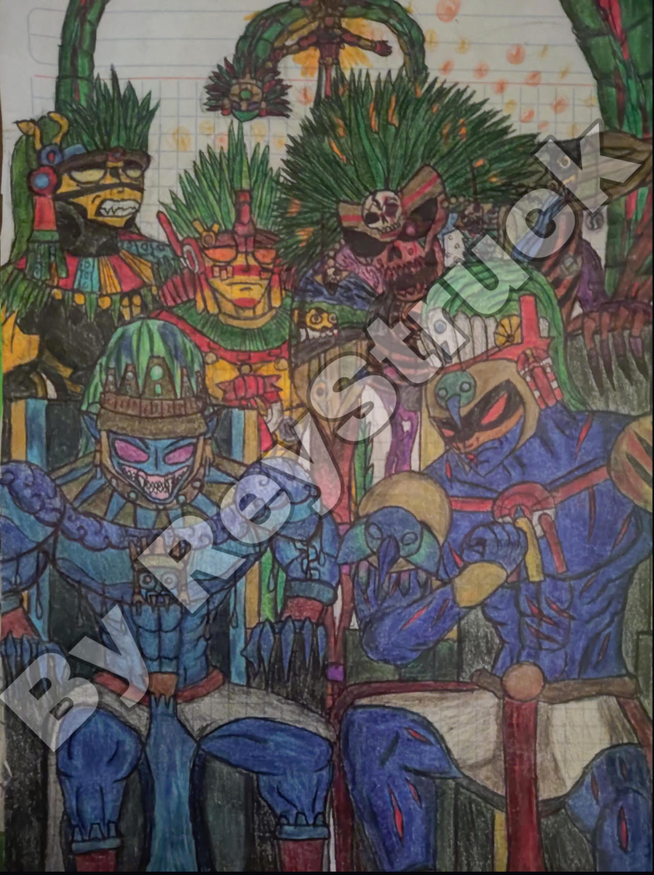 Deviantart Aztec Ritual AZTECS GODS. by REYSTRUCK on DeviantArt