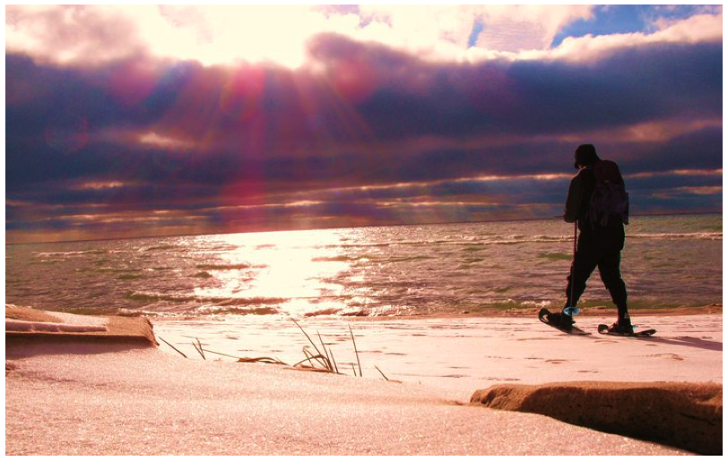 Lake Michigan Shore Snow Shoe