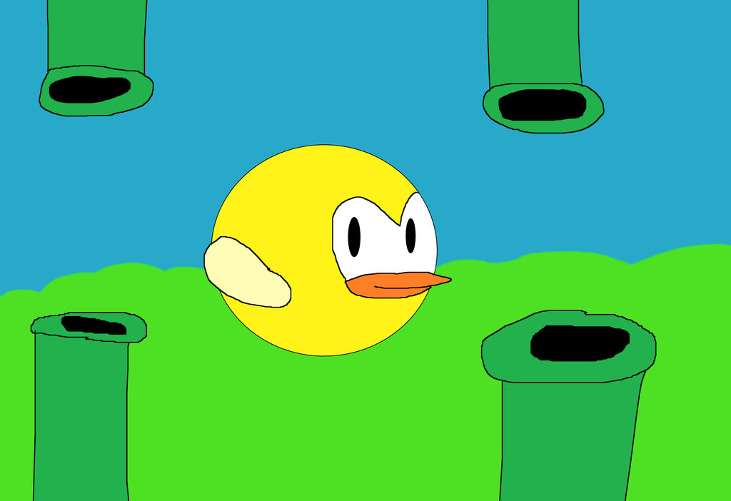 Flappy Bird Drawing By TheLadyArtist On DeviantArt flappy-bird-drawing-by-theladyartist-on-deviantart