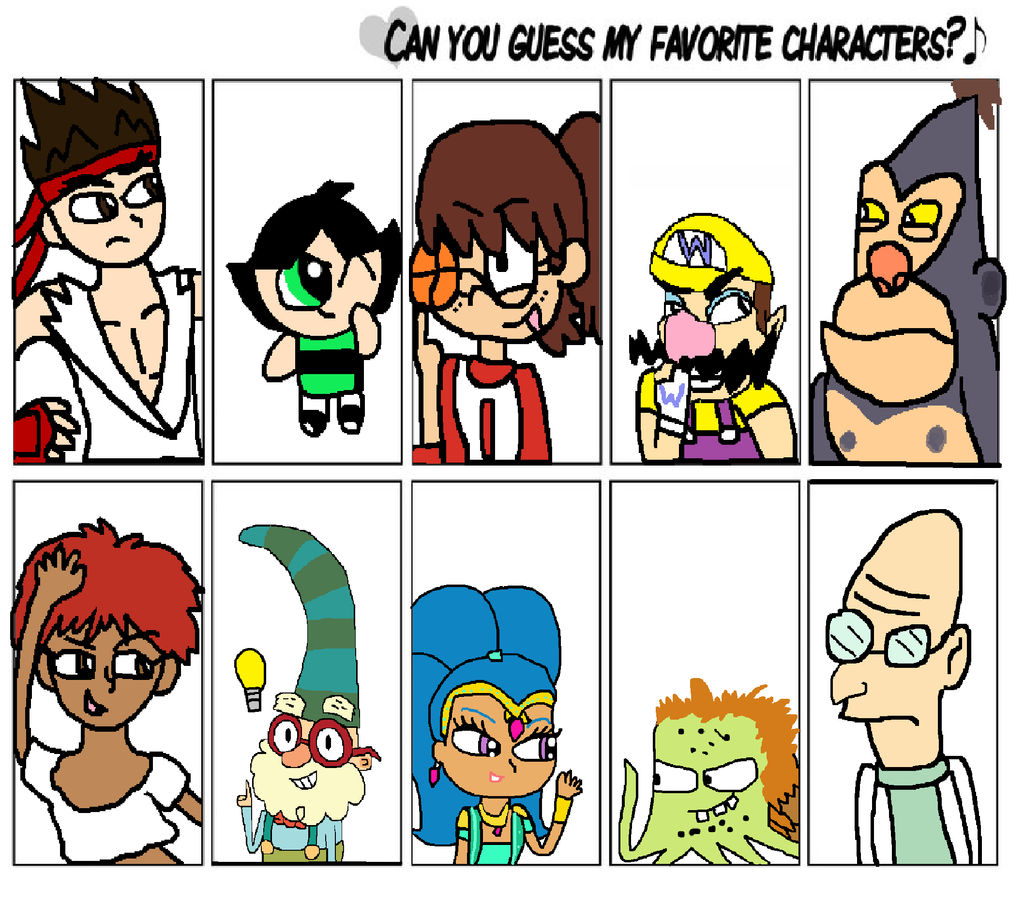 My Favorite Characters By Theladyartist On Deviantart My Favorite Characters By Theladyartist On Deviantart