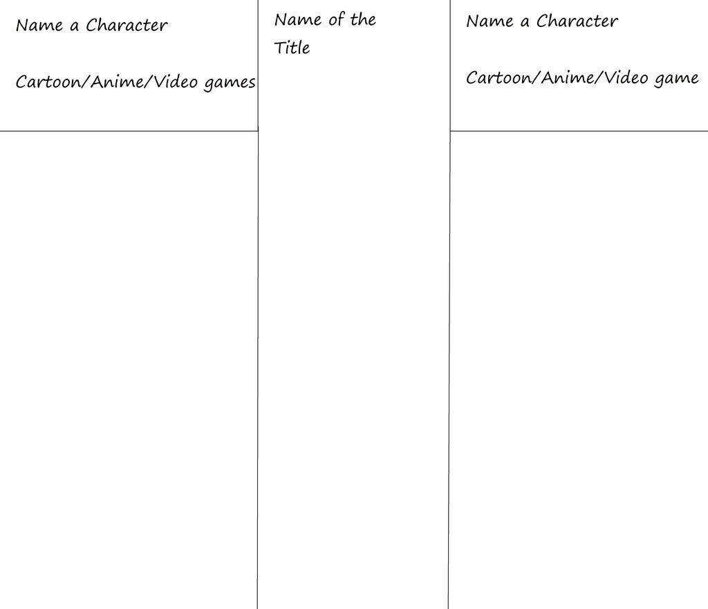 Character Comparsion meme by TheLadyArtist on DeviantArt