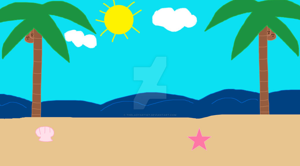 Beach Deviantart Background The beach by TheLadyArtist on DeviantArt