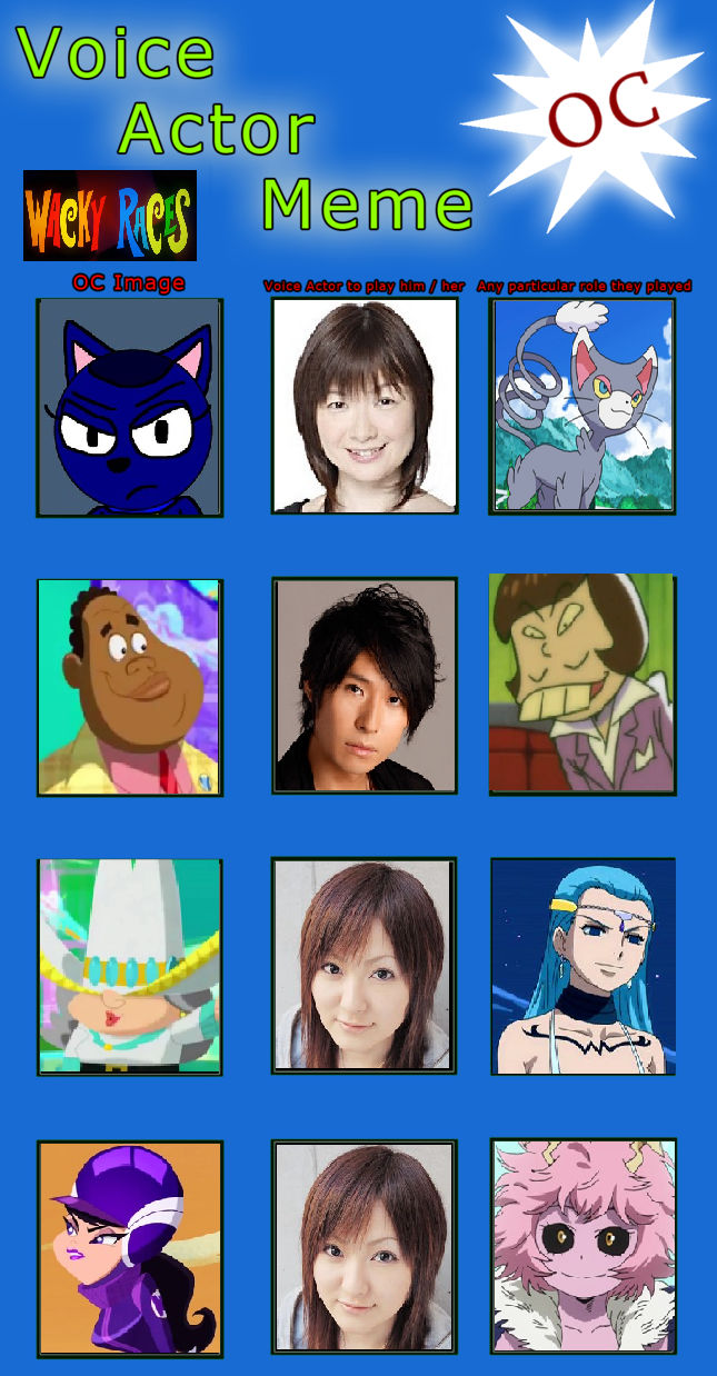 Wacky Races Japanese Voice Cast 5 by TheLadyArtist on DeviantArt