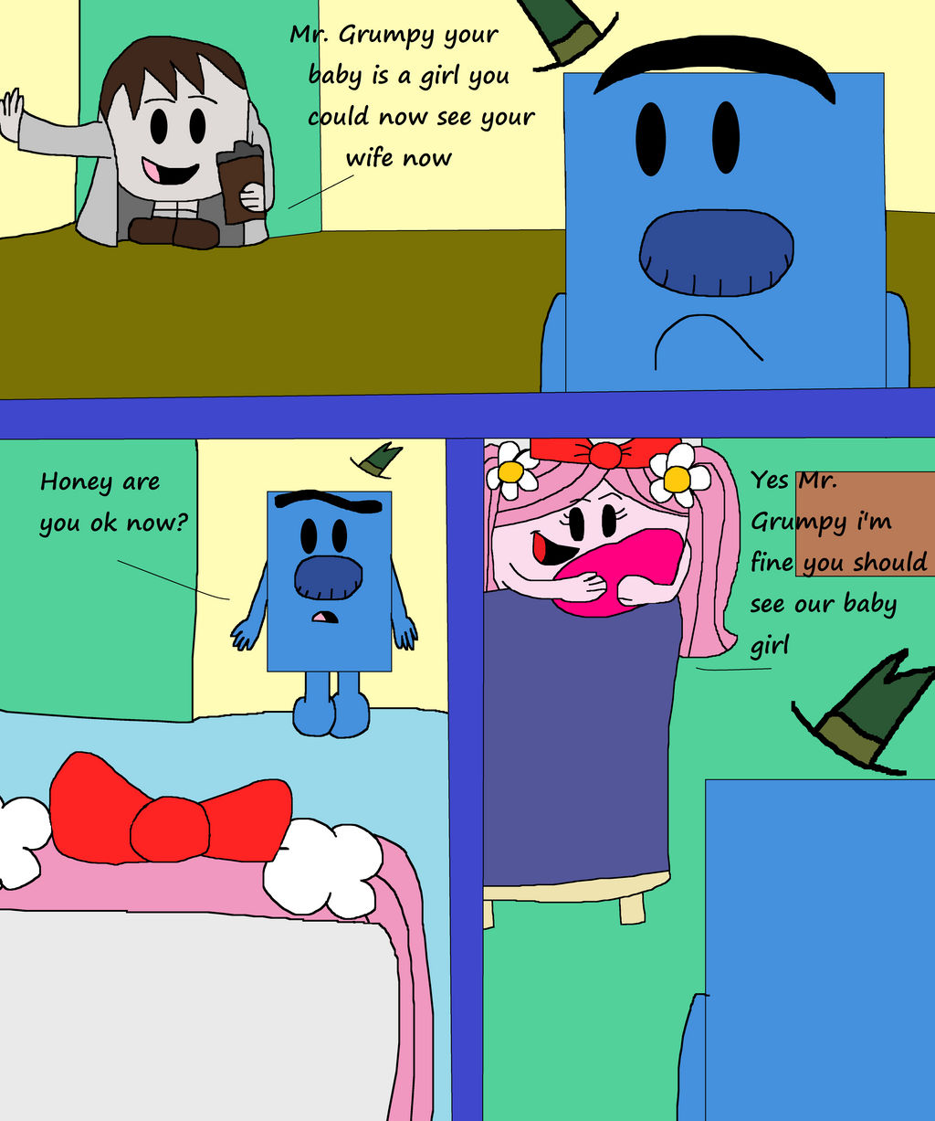 Mr. Grumpy X Miss Hug's child story pt 3 by TheLadyArtist on DeviantArt