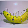 pierced side of banana