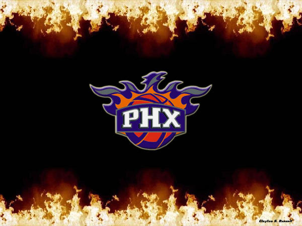 Phoenix Suns Wordmark Logo Wallpaper by llu258 on DeviantArt