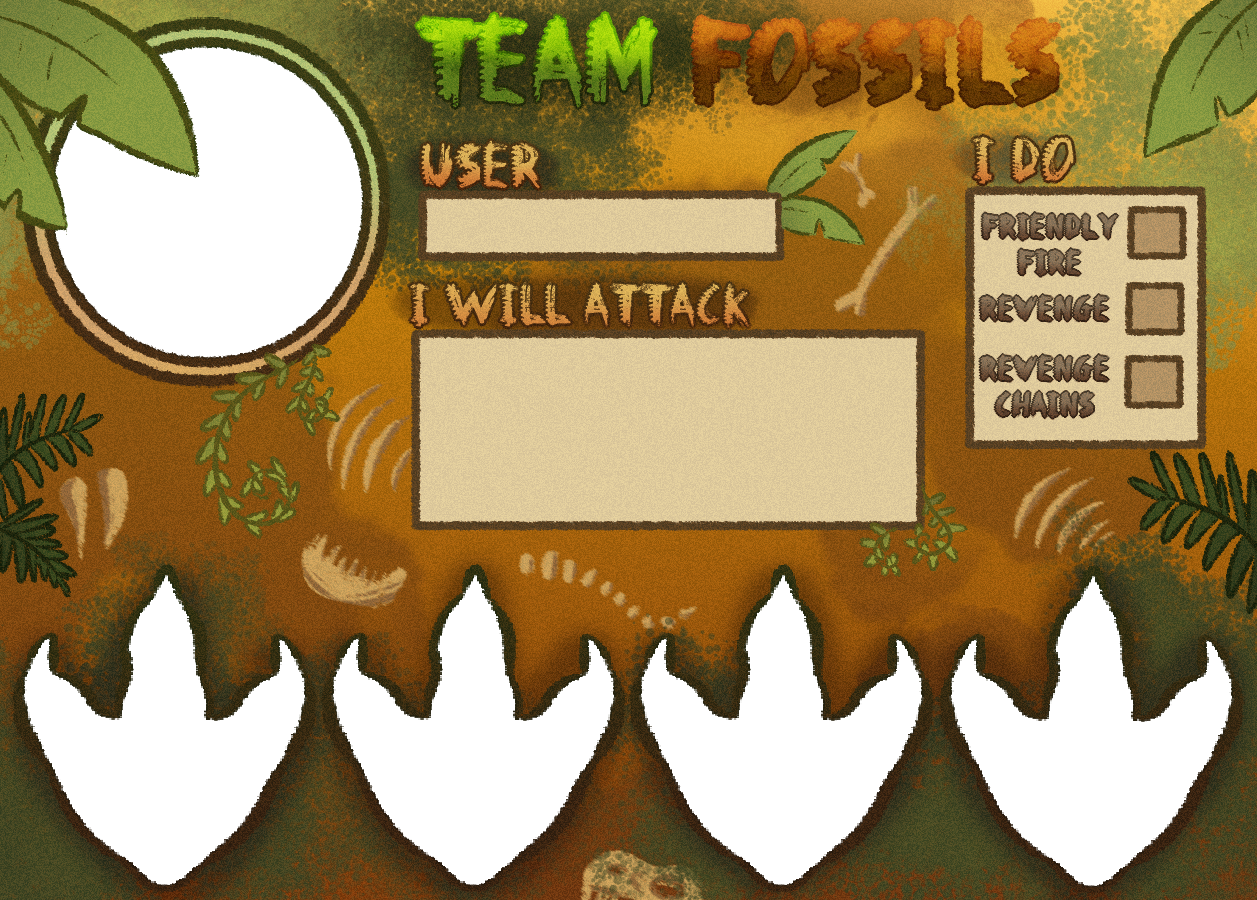 Team Fossils Profile Artfight 2025 by LuneCider on DeviantArt