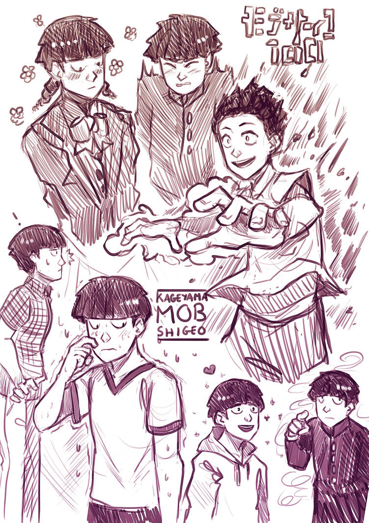 Mob Psycho 100: Mob Sketches by Auro-Cyanide on DeviantArt