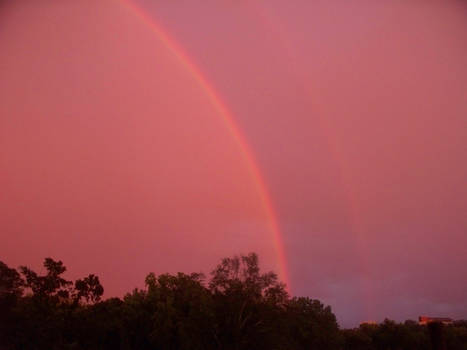 2 rainbows at sunset...