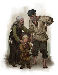 Anglo-Saxon peasant family