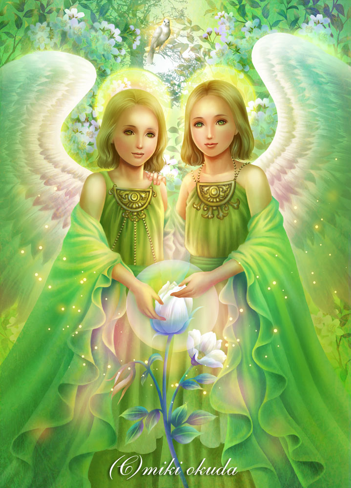 Angels of young trees