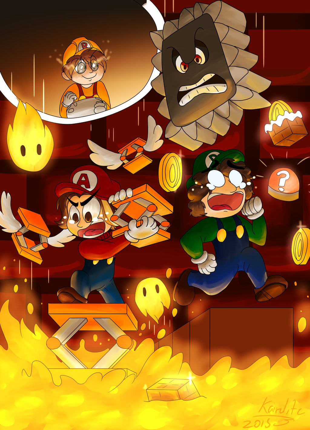 Grumpy Mario Game Grumps-Super Mario Maker by KazariMaple on DeviantArt