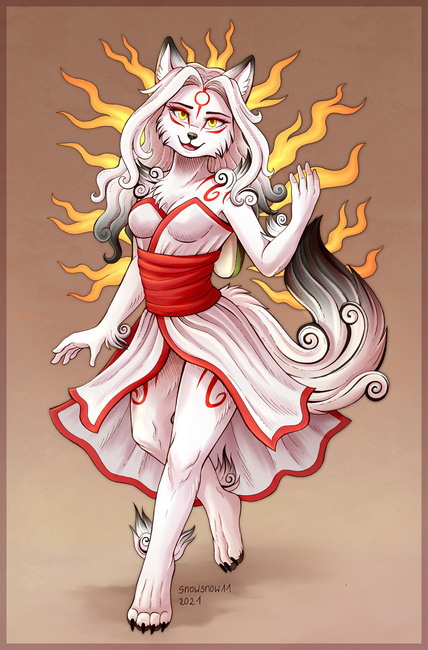 Okami Amaterasu's Journey by eiferet on deviantART