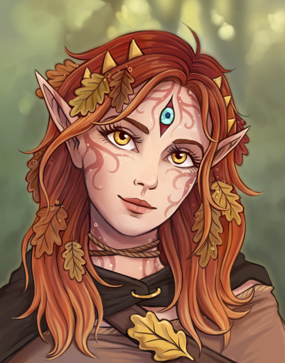 Rare Elf ~Elanna as autumn eladrin~ by SnowSnow11 on DeviantArt