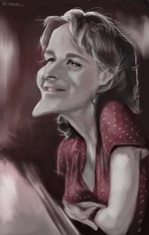 Helen Hunt caricature