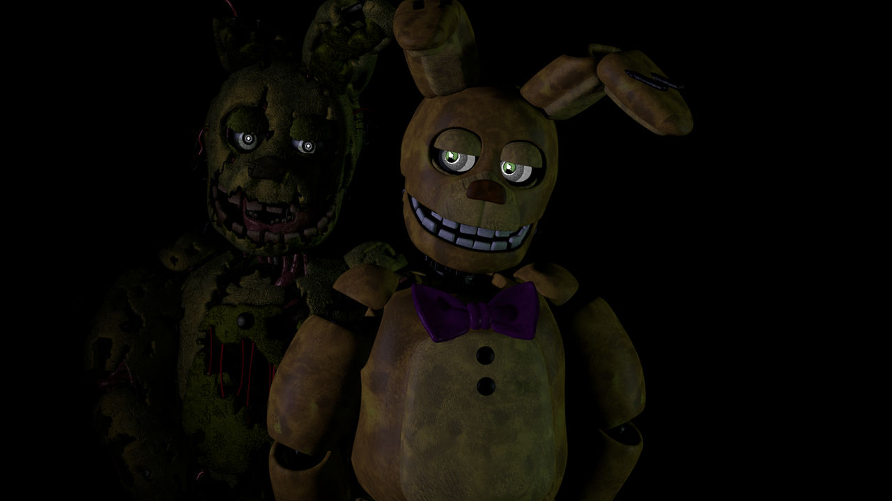 Springtrap and springbonnie ! by bubblebee13242 on DeviantArt