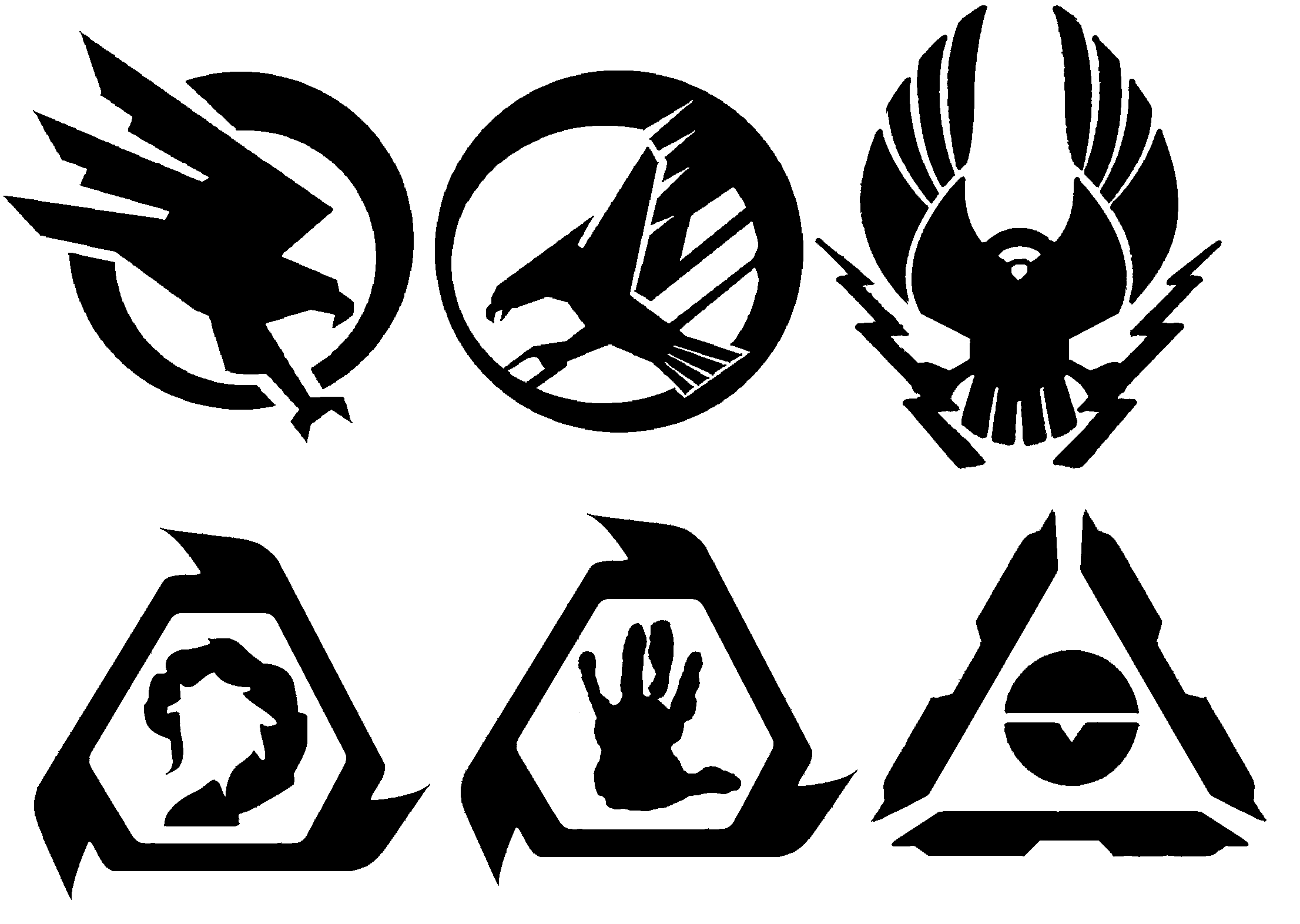 Faction symbols: GDI and Nod