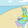 Lyra at the beach