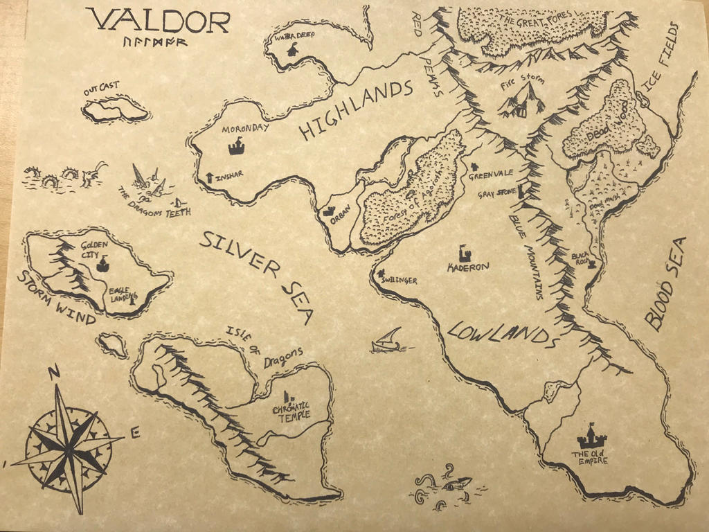 Fantasy Language Map Fantasy map by voidbeasts on DeviantArt