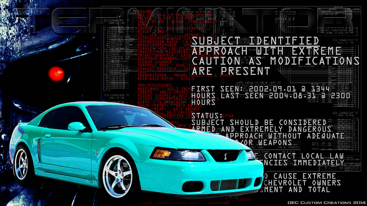 Terminator Mustang Rods Terminator-Mustang by Fractual on DeviantArt