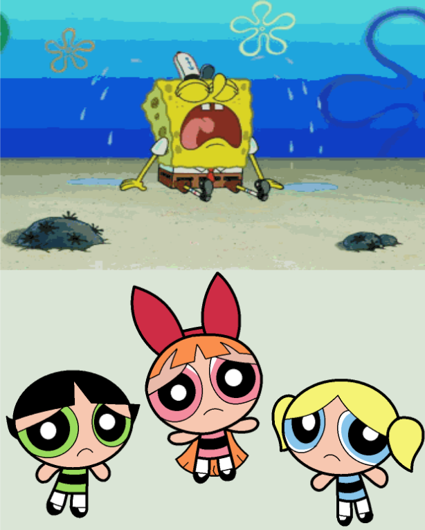 Sponge Powerpuff Meet The Powerpuff Girls Spongebob SpongeBob's Tom Kenny Appears