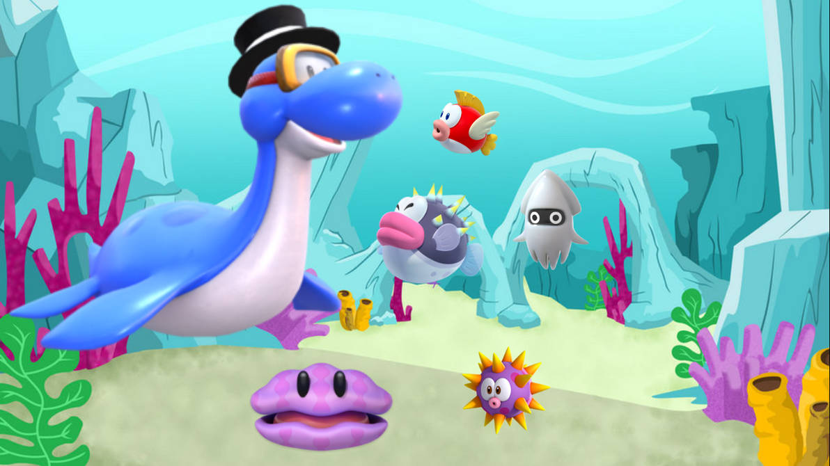Mario Underwater Characters by zmcdonald09 on DeviantArt