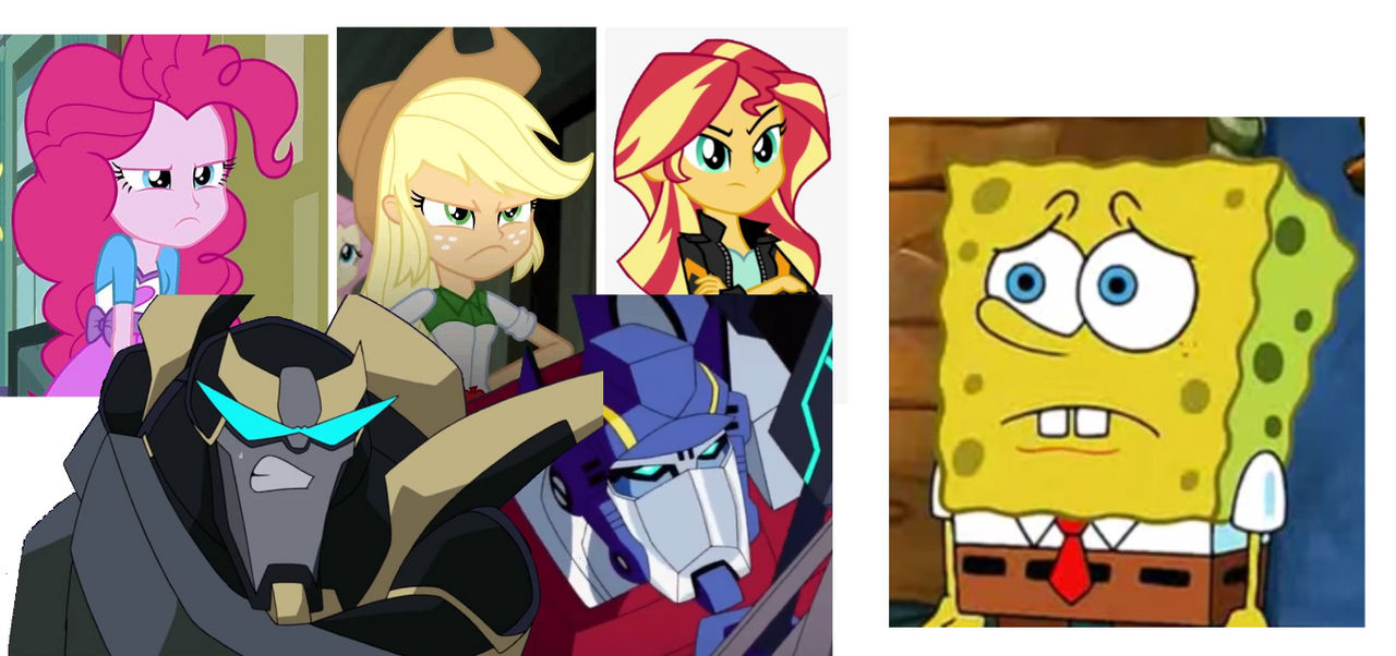 Hasbro Characters scolding SpongeBob by zmcdonald09 on DeviantArt