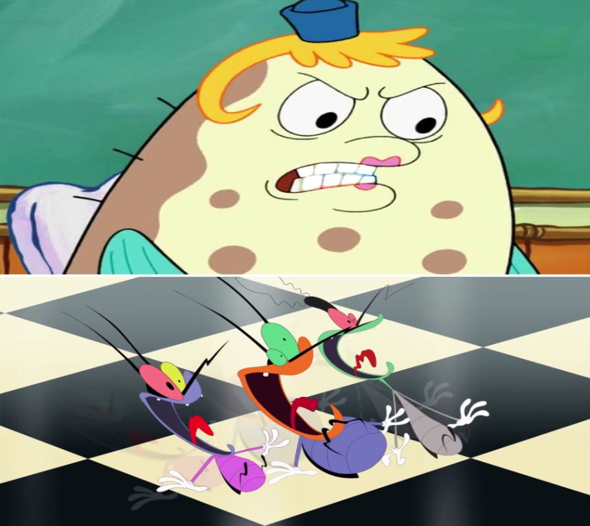 Mrs. Puff Rocks Mrs Puff yells at The Cockroaches by zmcdonald09 on DeviantArt