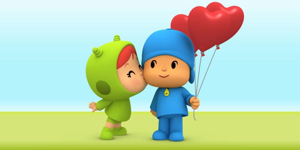 Nina Kisses Pocoyo by zmcdonald09 on DeviantArt