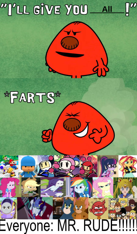 Everybody Yells at Mr. Rude by zmcdonald09 on DeviantArt