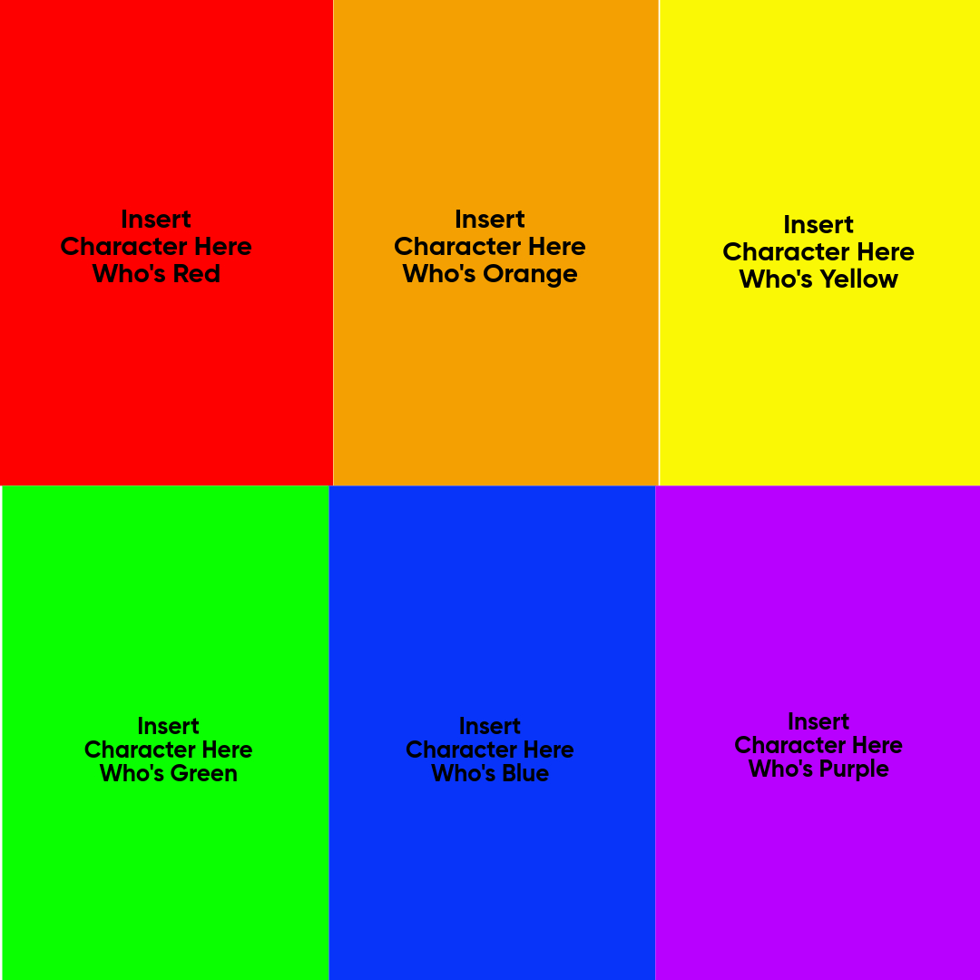 6 Colors Meme by zmcdonald09 on DeviantArt