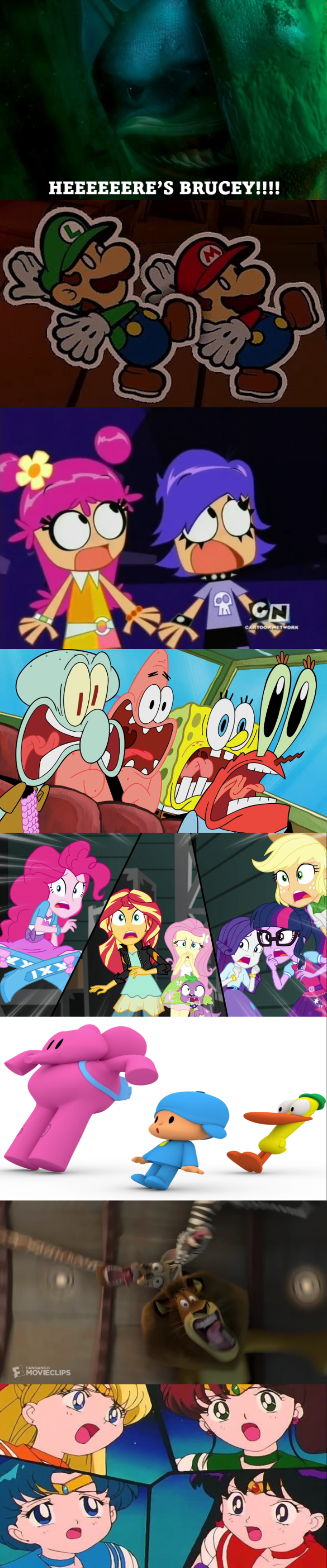 Bruce Scared Deviantart Bruce scares Everyone by zmcdonald09 on DeviantArt