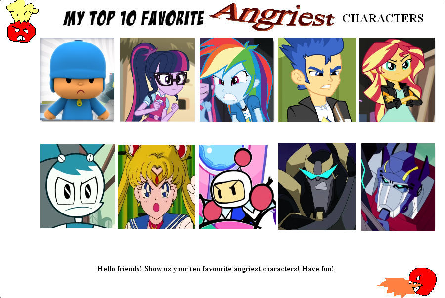 Top 10 Angry Characters By Zmcdonald09 On DeviantArt top-10-angry-characters-by-zmcdonald09-on-deviantart