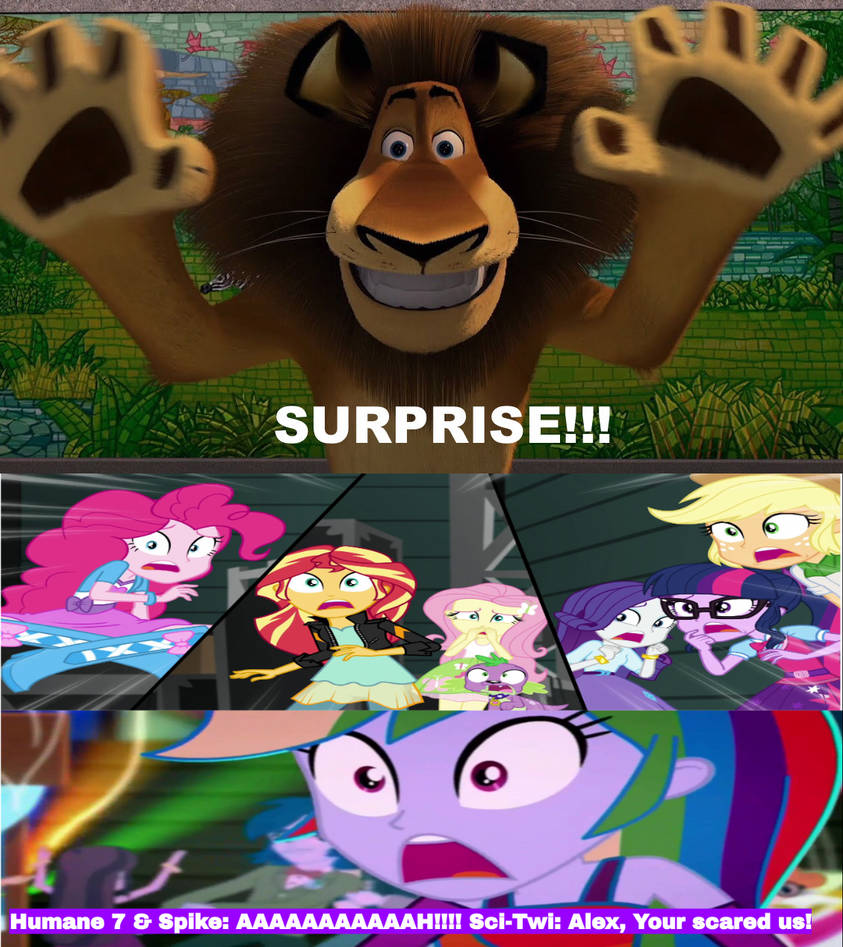 Humane 7 Deviantart Alex Surprises Humane 7 and Spike by zmcdonald09 on DeviantArt