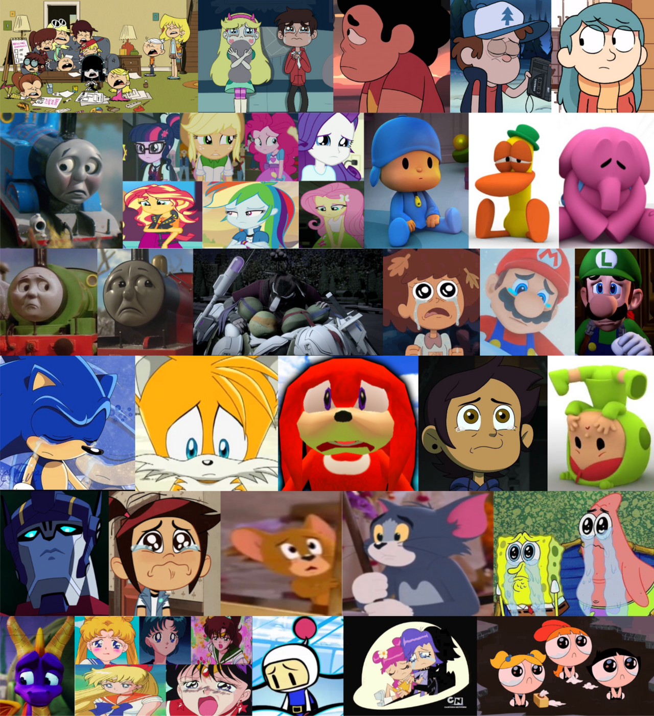 Crying Characters My Sad and Crying Characters Reaction Template by zmcdonald09 on DeviantArt
