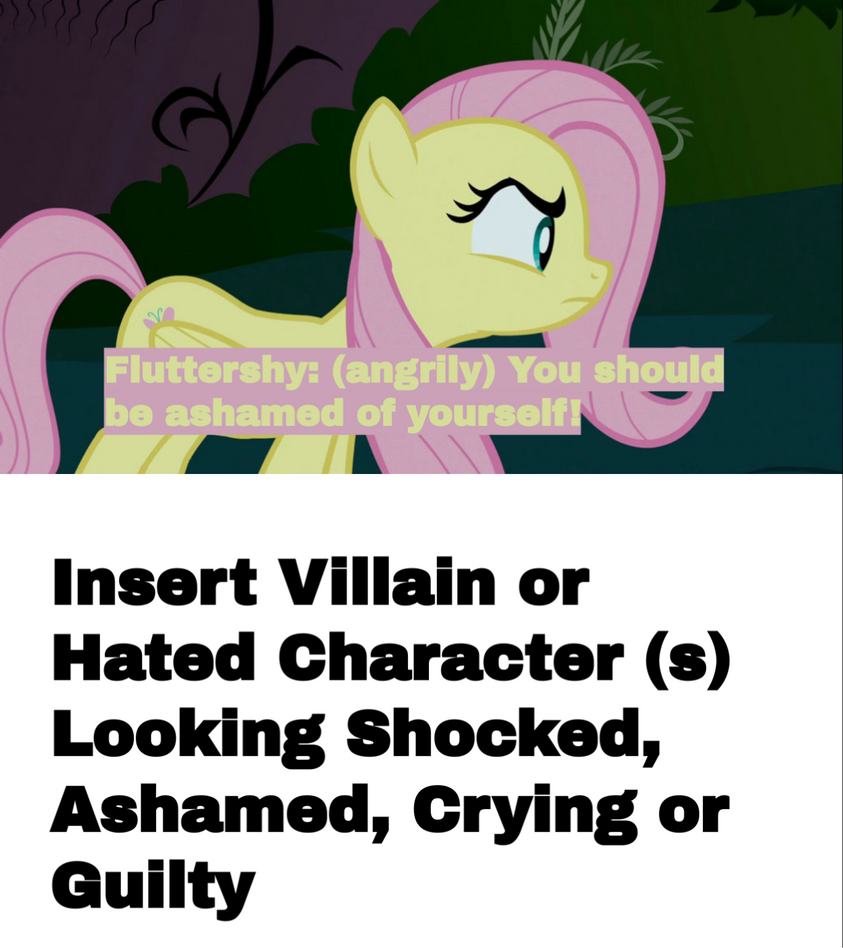 Fluttershy Scolding Who