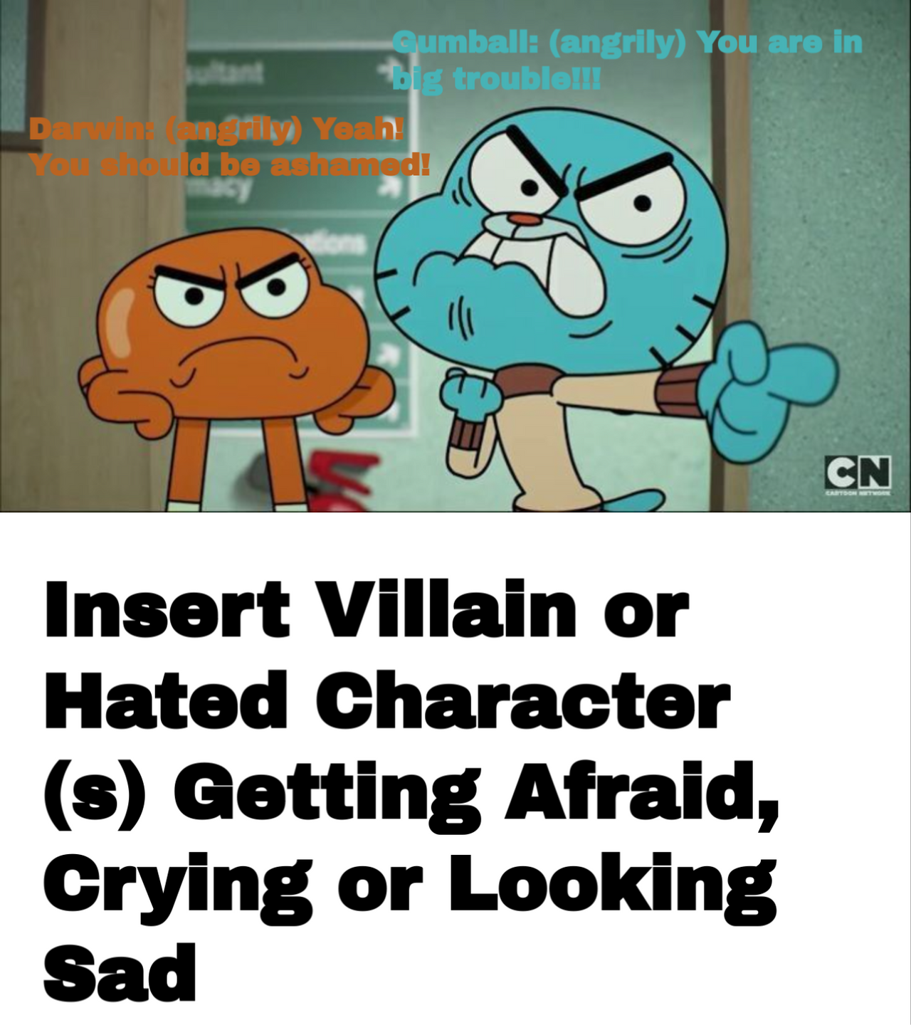 Gumball and Darwin are angry at Who? by zmcdonald09 on DeviantArt