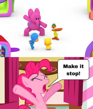 Pinkie Pie Says Make It Stop to Room Fight